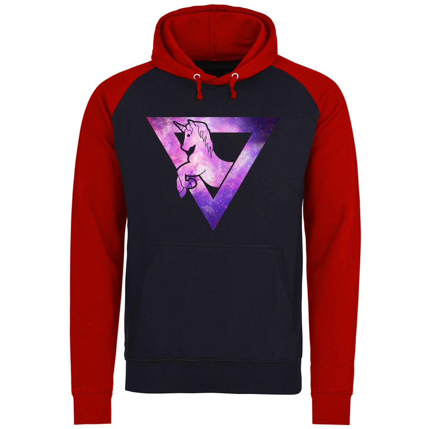 Galaxy Uniciorn Geometric Baseball Hoodie