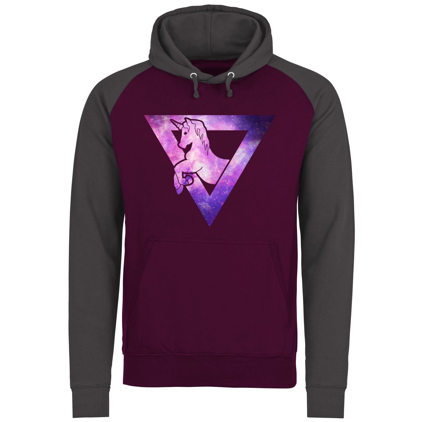 Galaxy Uniciorn Geometric Baseball Hoodie