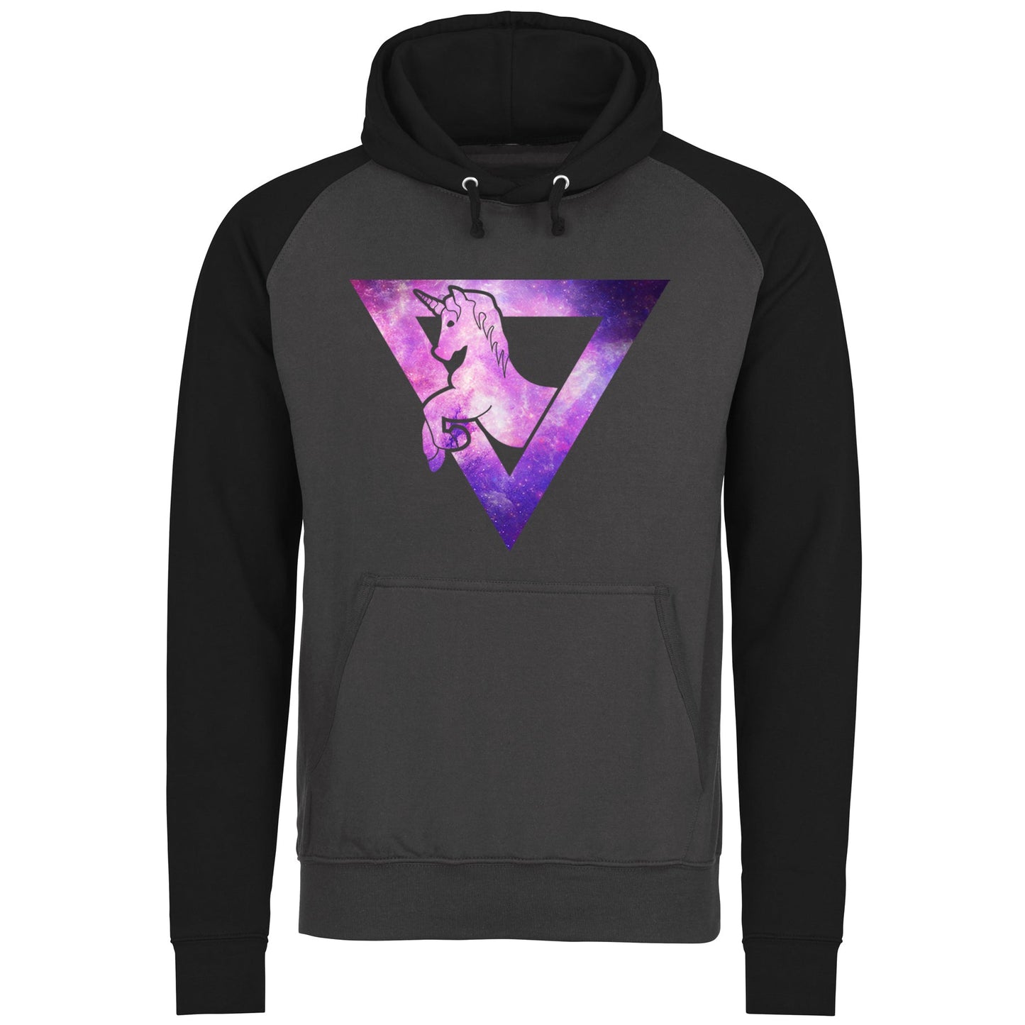 Galaxy Uniciorn Geometric Baseball Hoodie