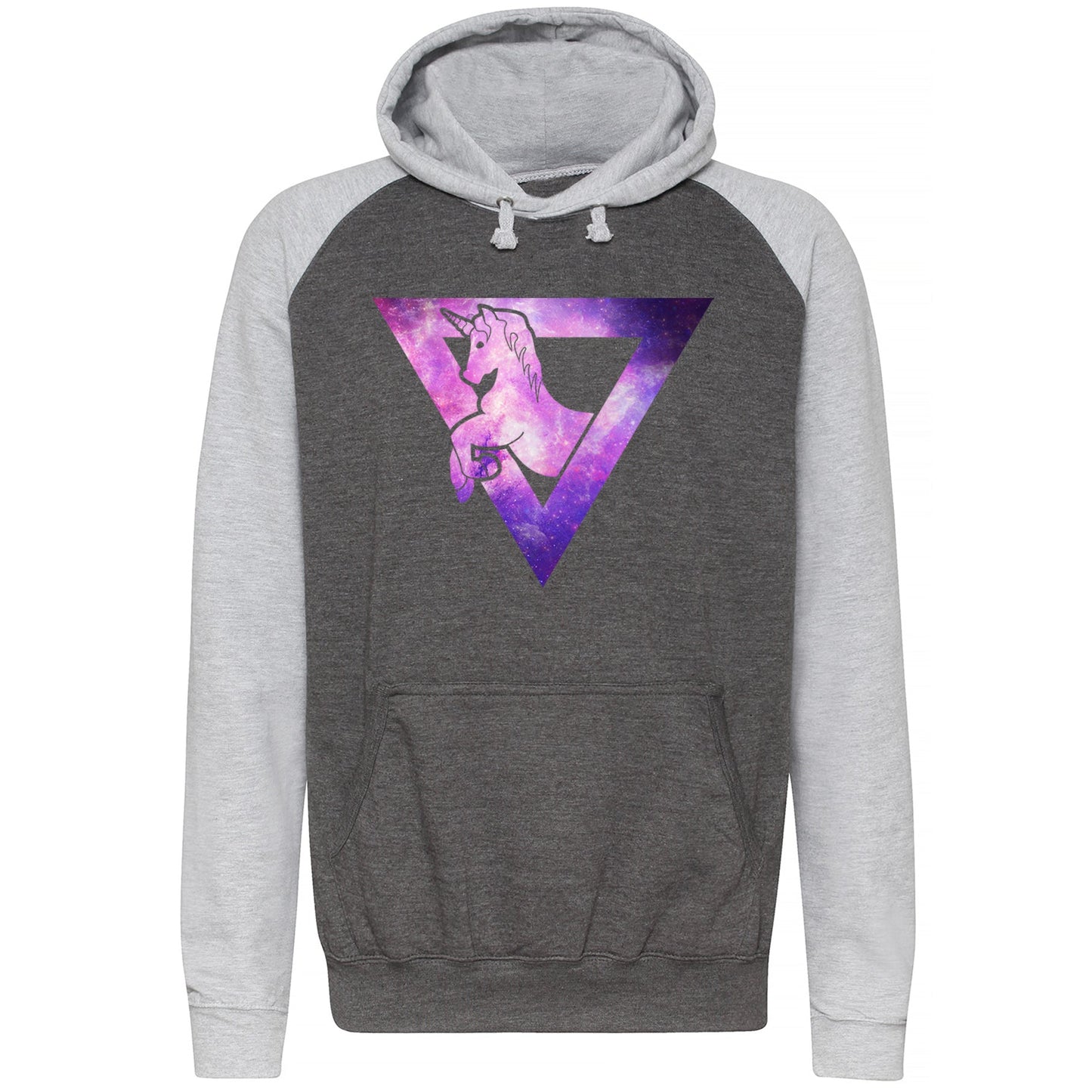 Galaxy Uniciorn Geometric Baseball Hoodie