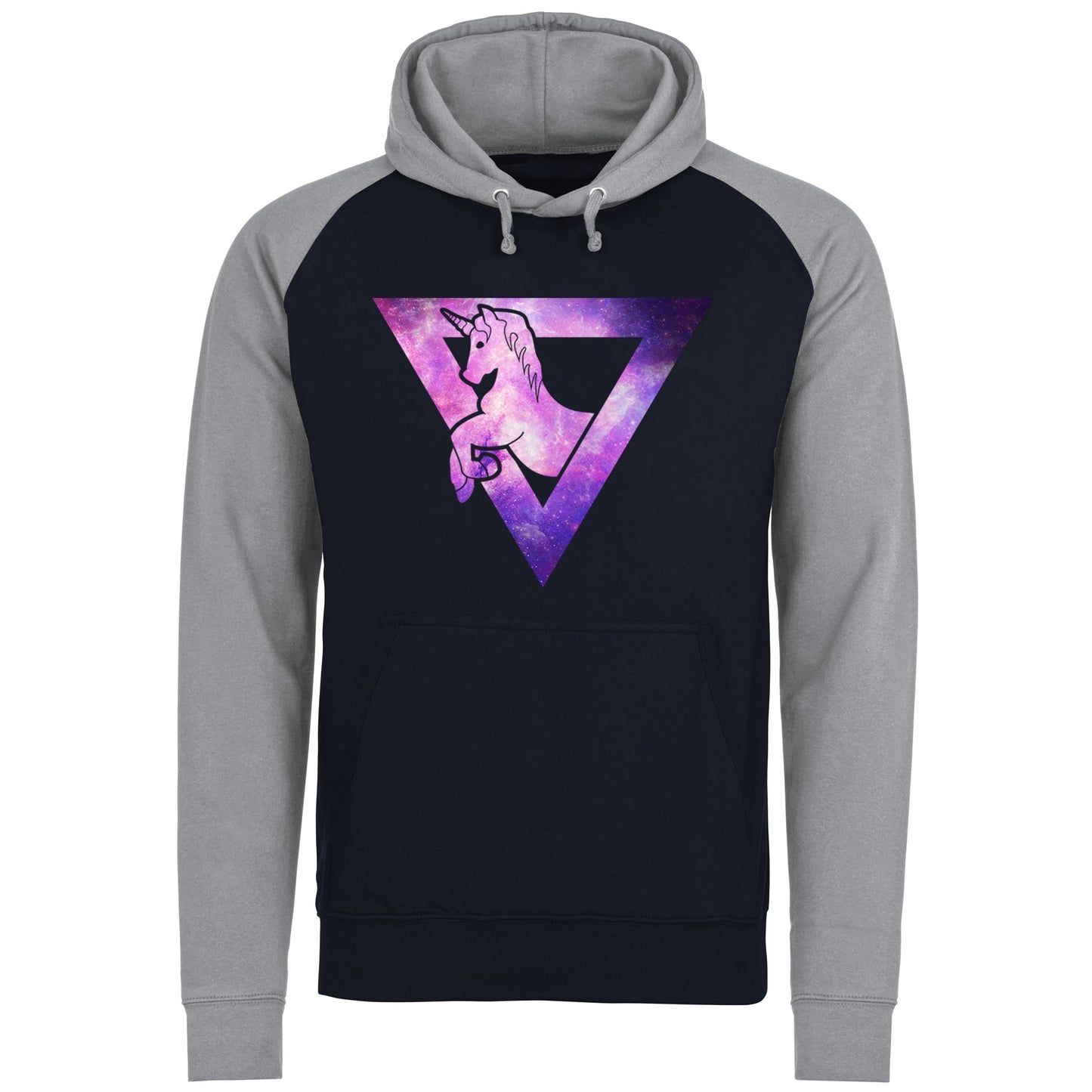 Galaxy Uniciorn Geometric Baseball Hoodie