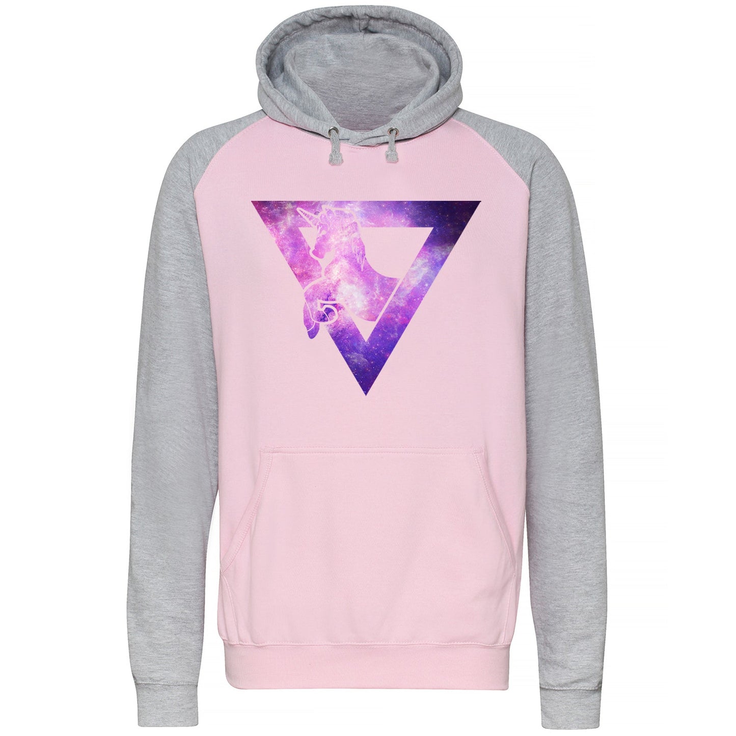 Galaxy Uniciorn Geometric Baseball Hoodie