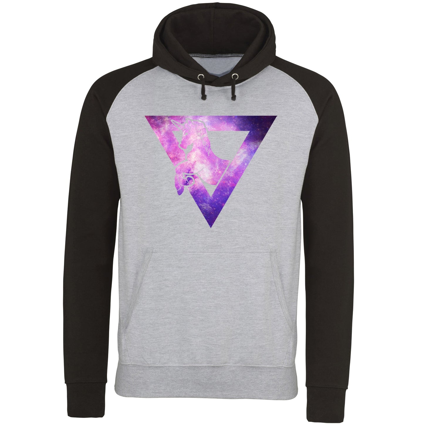 Galaxy Uniciorn Geometric Baseball Hoodie