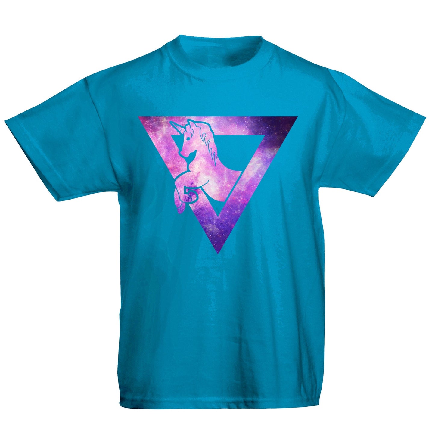 Galaxy Uniciorn Geometric Kids T-shirt