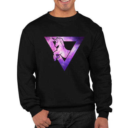 Galaxy Uniciorn Geometric Mens Sweatshirt