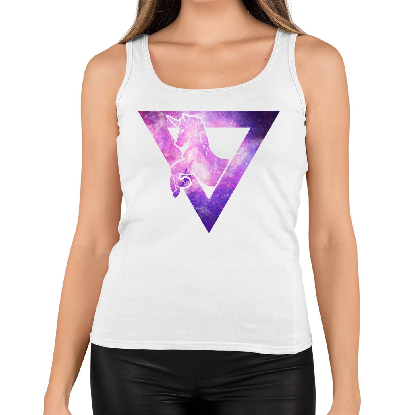 Galaxy Uniciorn Geometric Womens Vest