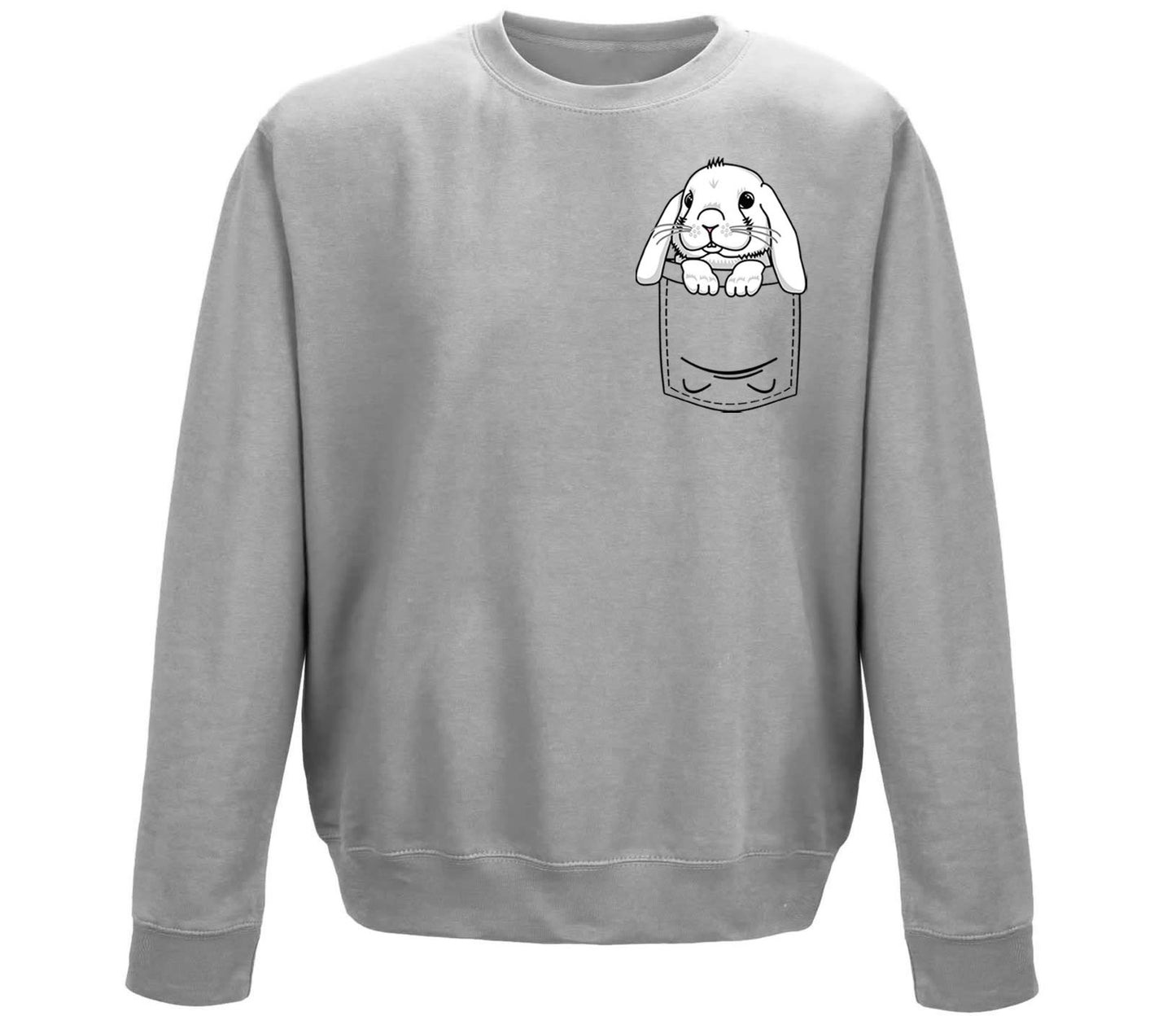 Rabbit Pocket Print Childrens Sweatshirt