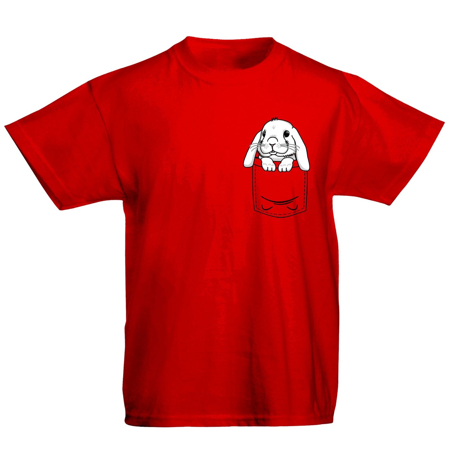 Rabbit Pocket Print Kids T-shirt