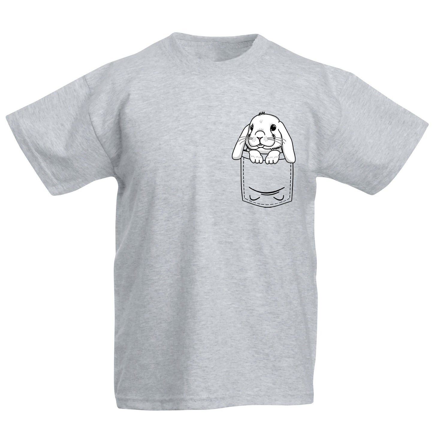 Rabbit Pocket Print Kids T-shirt