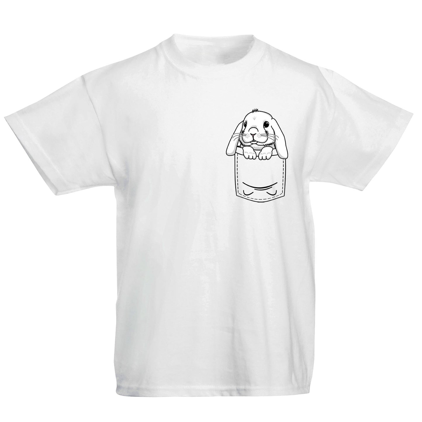 Rabbit Pocket Print Kids T-shirt