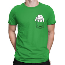 Load image into Gallery viewer, Rabbit Pocket Print Mens T-shirt
