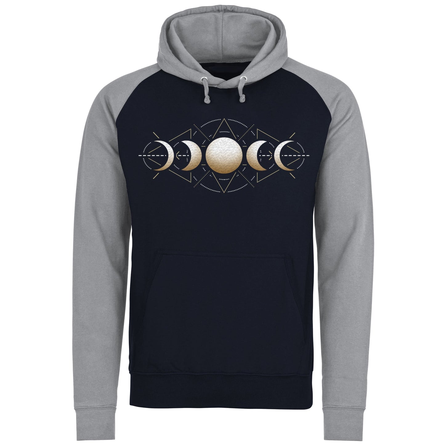 Moon Phases Astronomy Baseball Hoodie