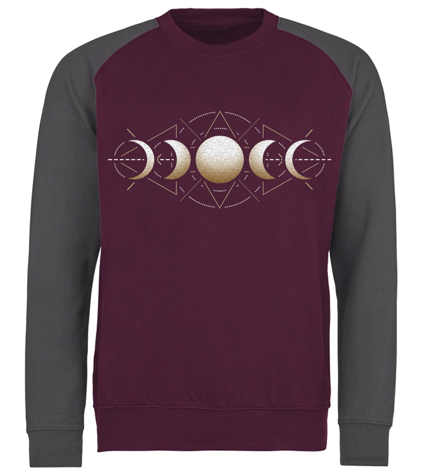 Moon Phases Astronomy Baseball Sweatshirt