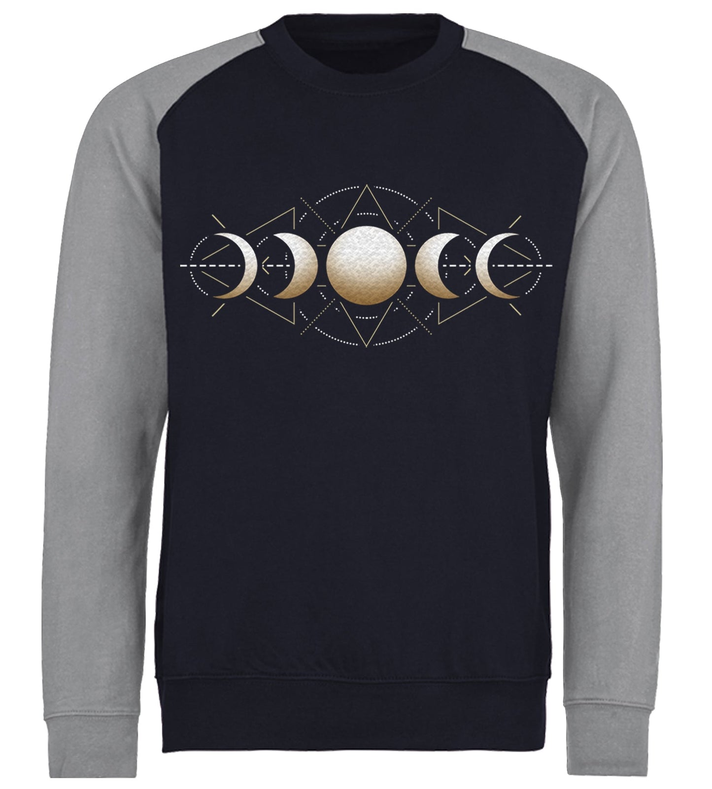 Moon Phases Astronomy Baseball Sweatshirt