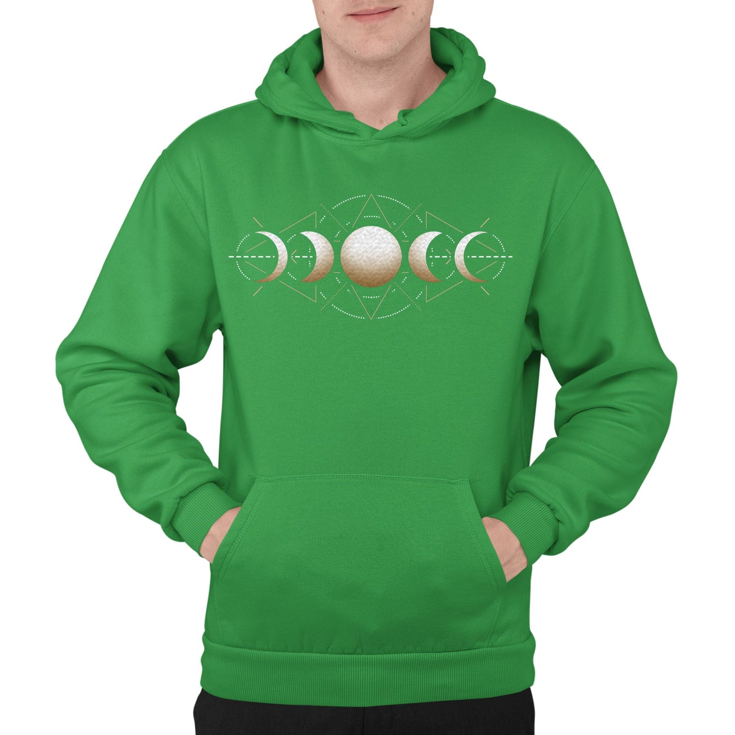 Moon Phases Astronomy Mens Pullover Hoodie