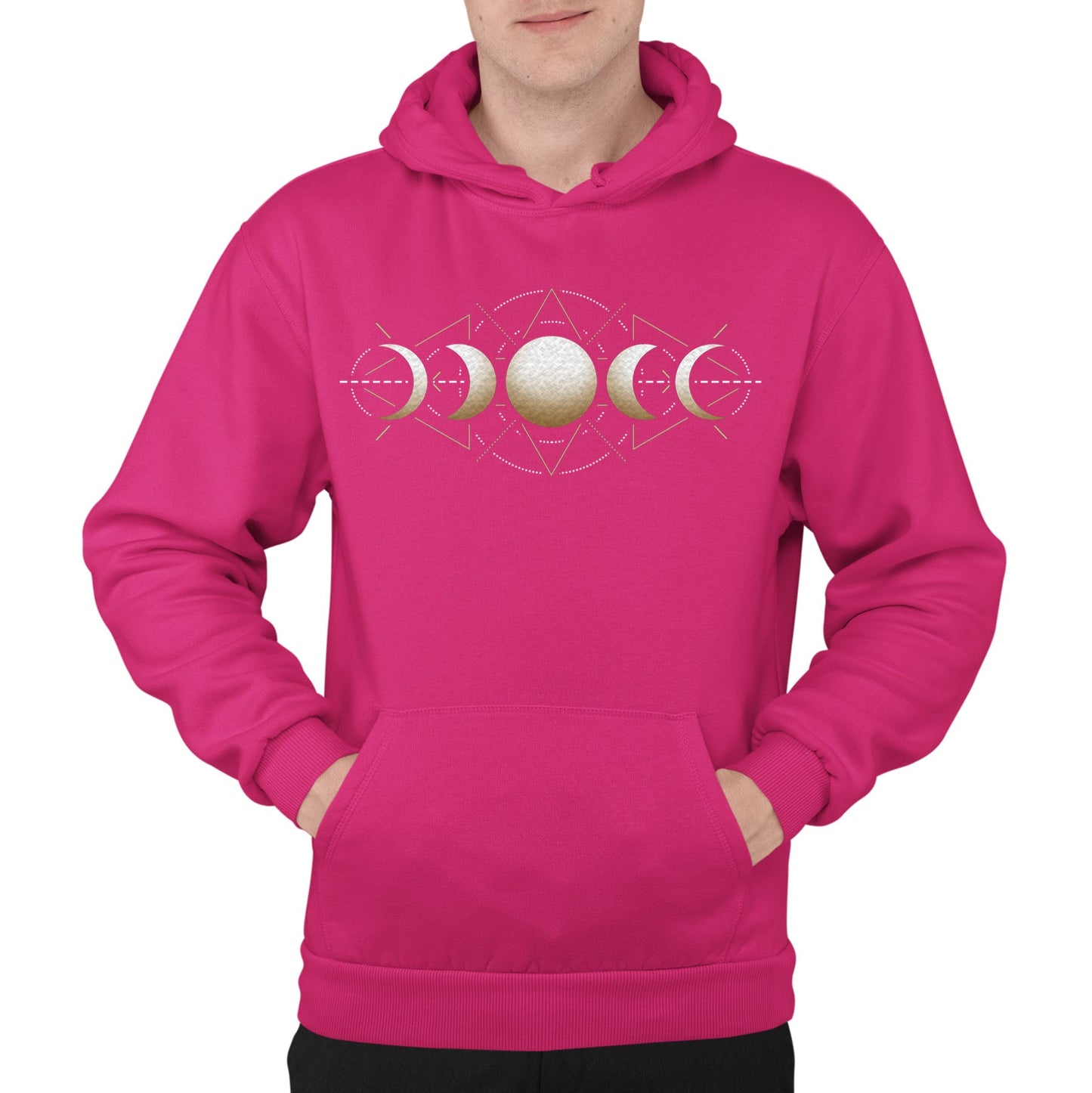 Moon Phases Astronomy Mens Pullover Hoodie