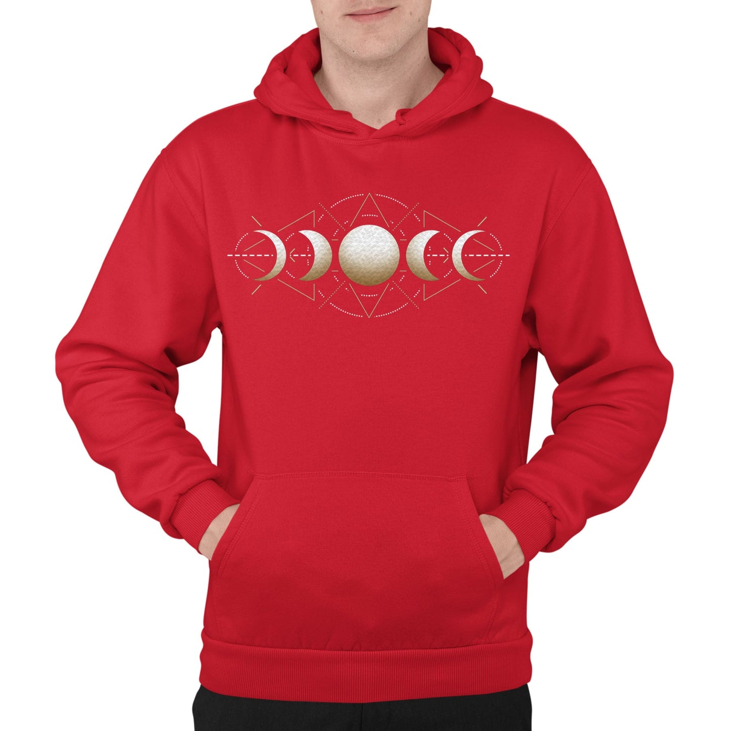 Moon Phases Astronomy Mens Pullover Hoodie