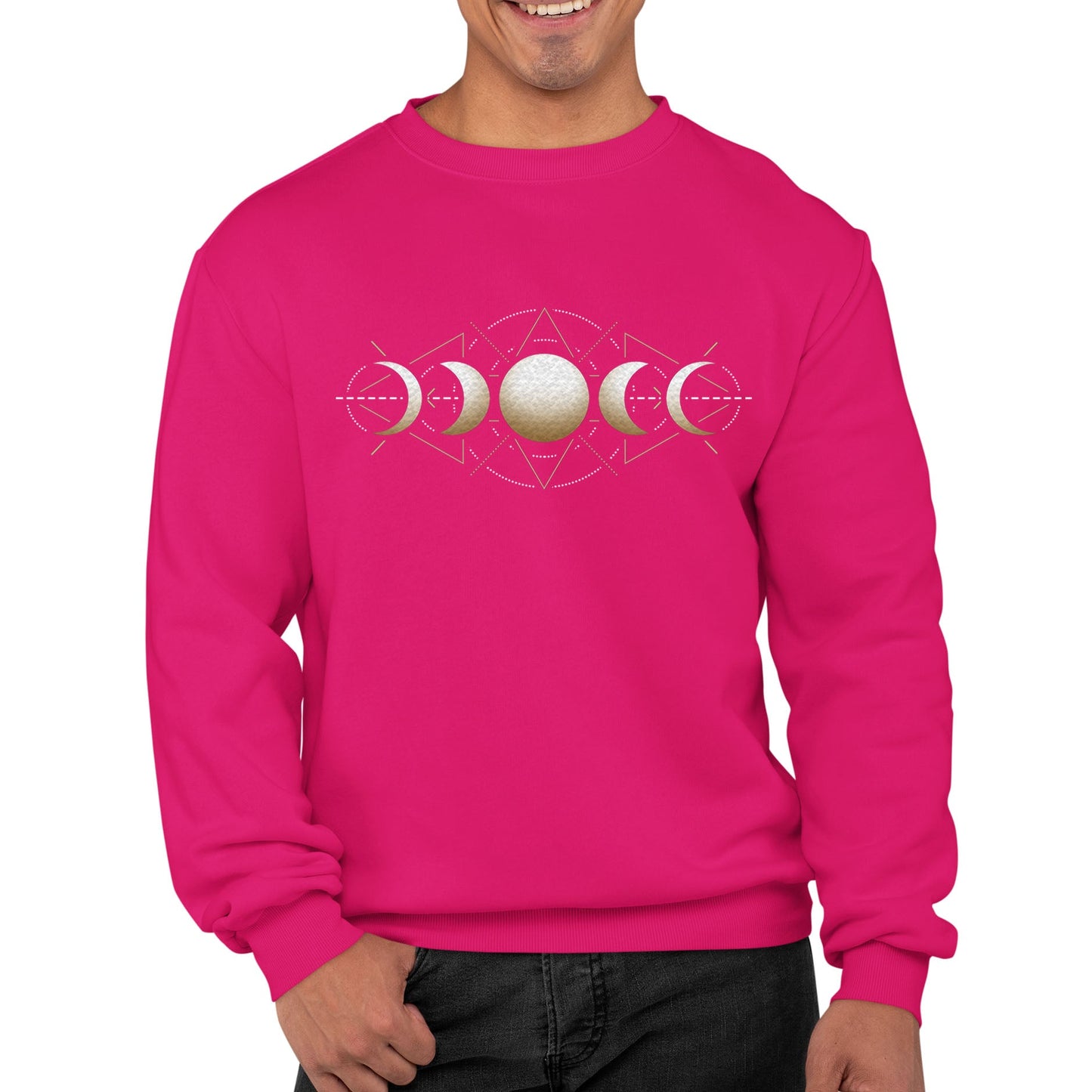 Moon Phases Astronomy Mens Sweatshirt