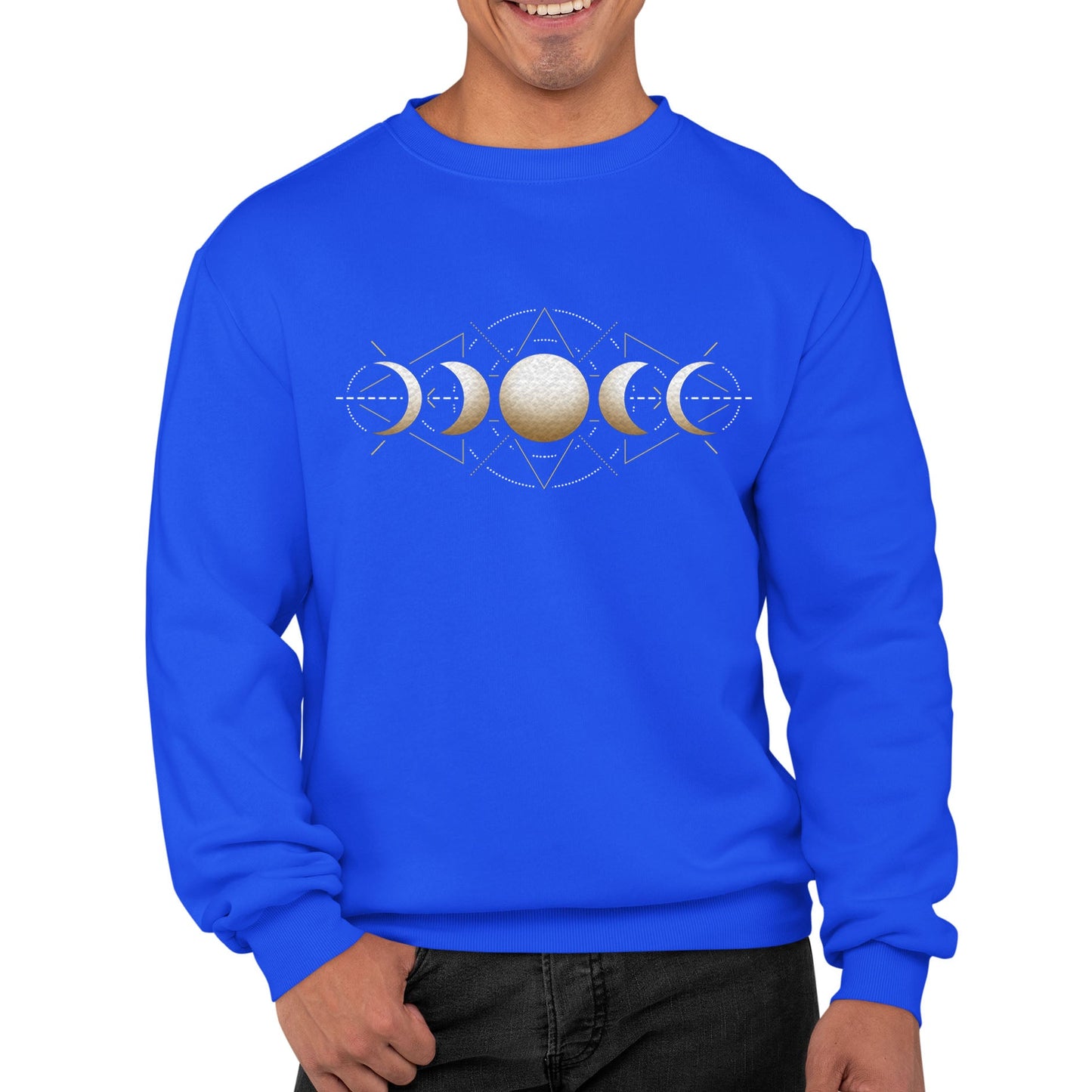 Moon Phases Astronomy Mens Sweatshirt