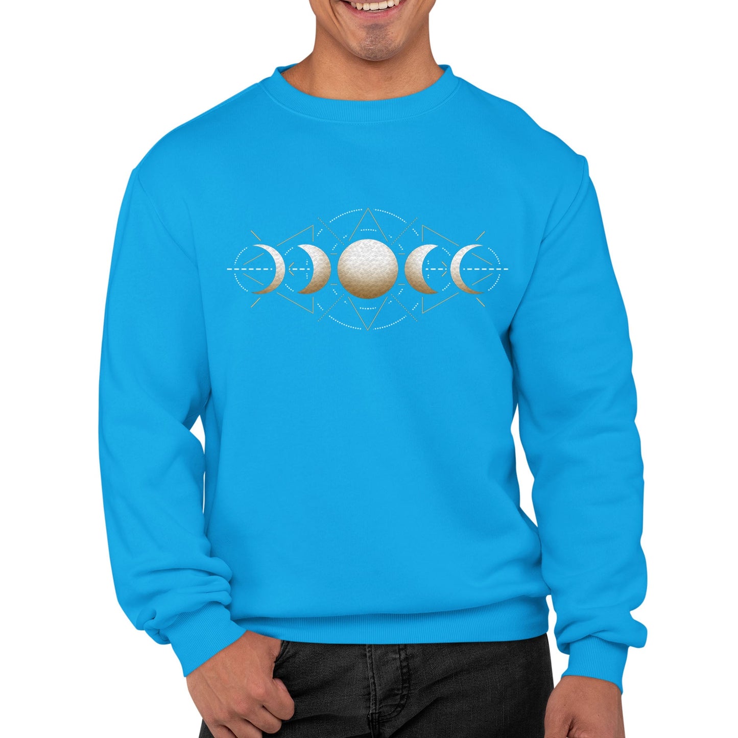 Moon Phases Astronomy Mens Sweatshirt