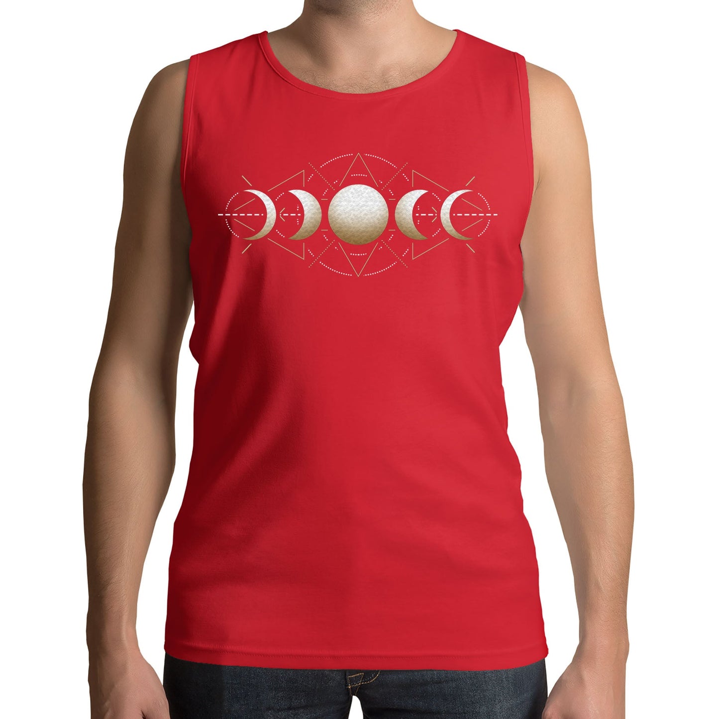 Moon Phases Astronomy Mens Vest