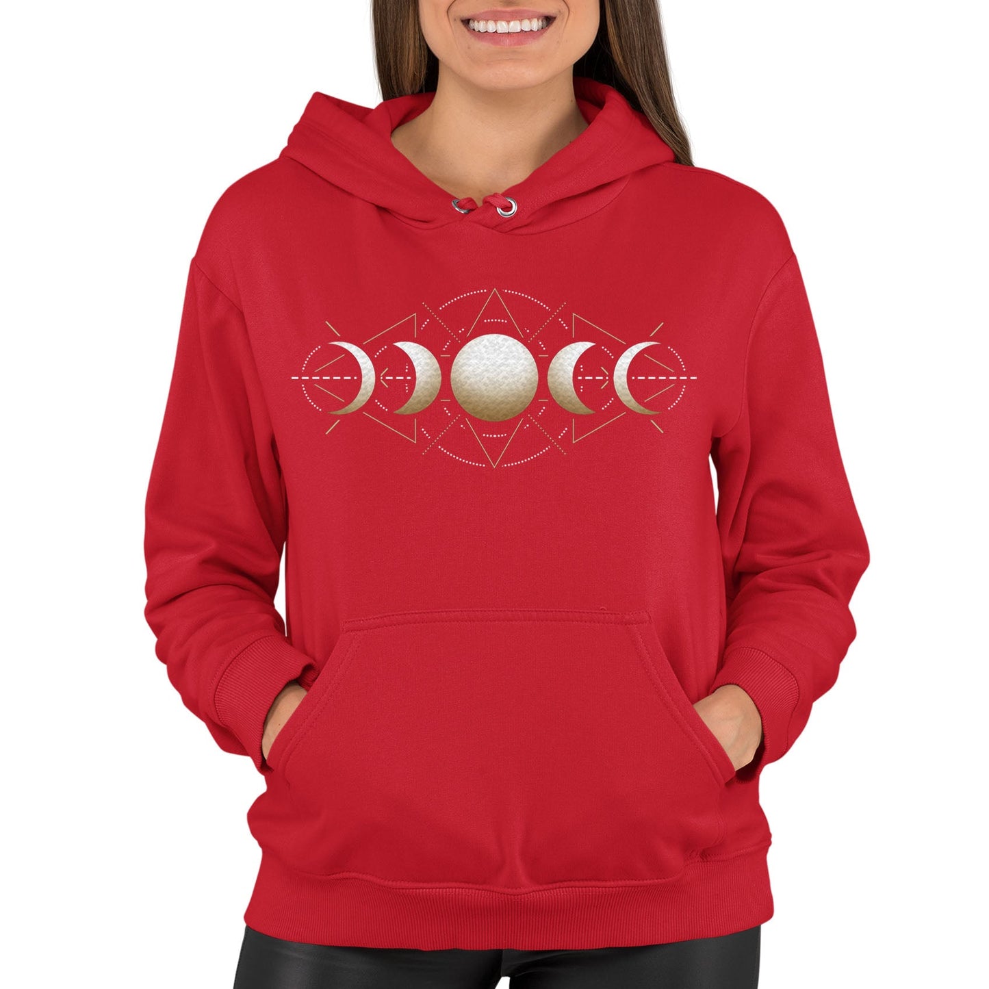 Moon Phases Astronomy Womens Pullover Hoodie