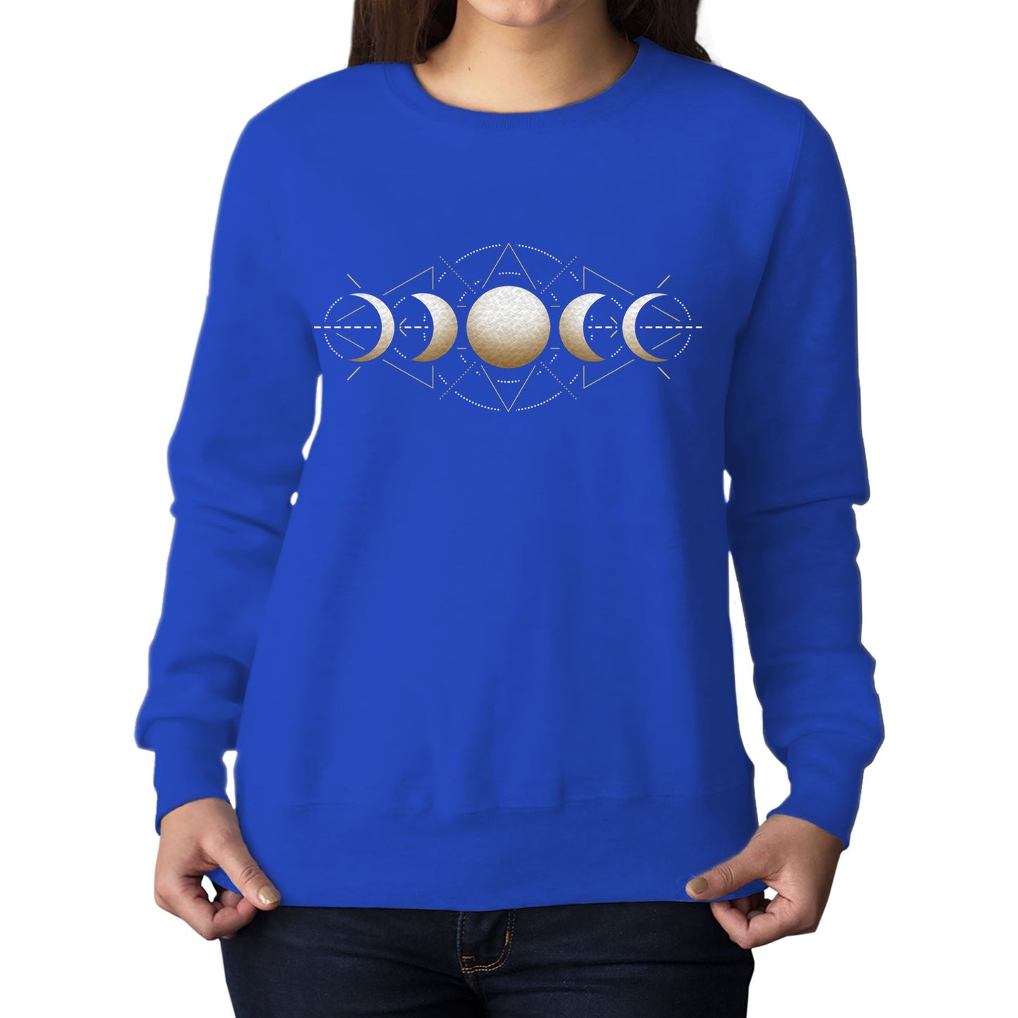 Moon Phases Astronomy Womens Sweatshirt