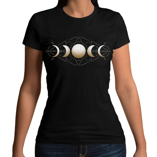 Moon Phases Astronomy Womens T-shirt