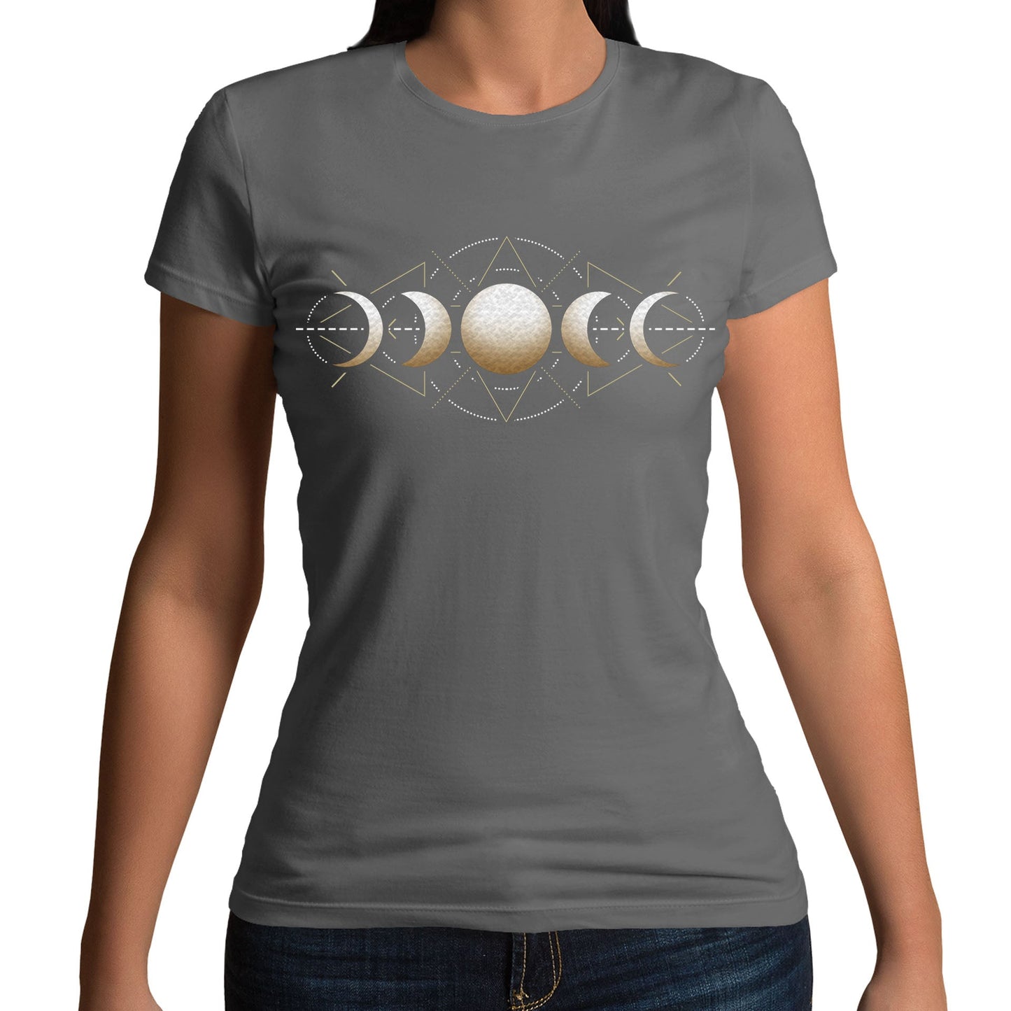 Moon Phases Astronomy Womens T-shirt