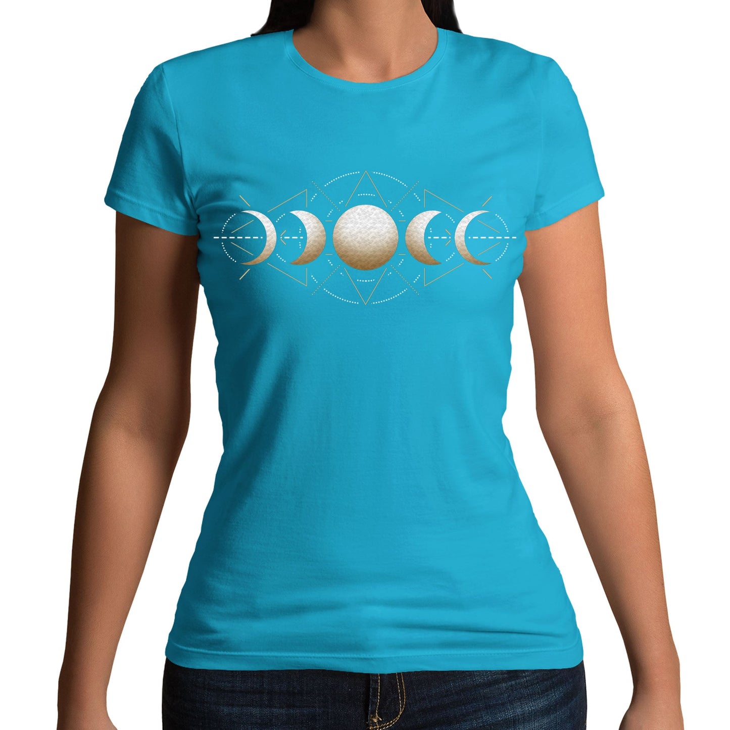 Moon Phases Astronomy Womens T-shirt