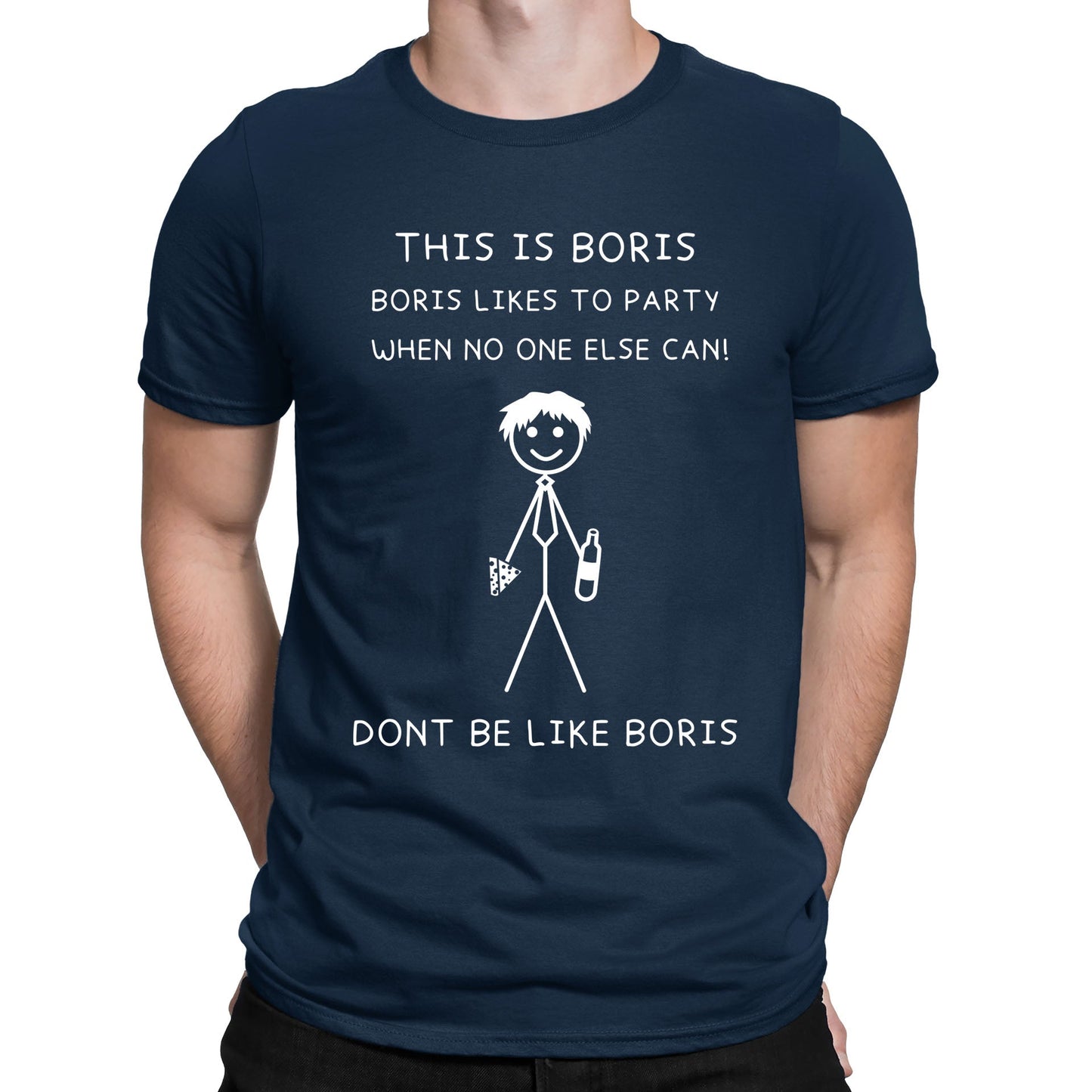 This Is Boris Boris Likes To Party Funny Mens T-shirt