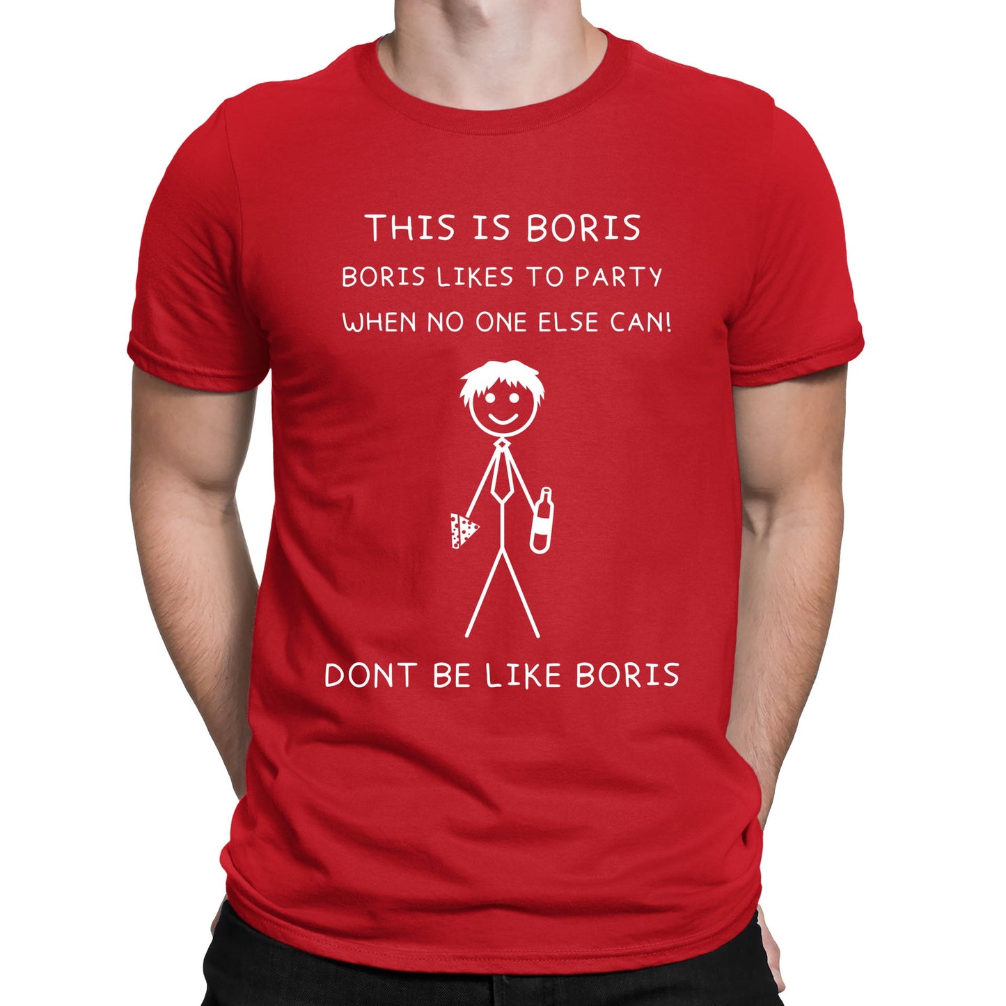 This Is Boris Boris Likes To Party Funny Mens T-shirt