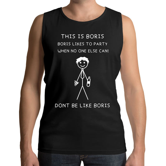 This Is Boris Boris Likes To Party Funny Mens Vest