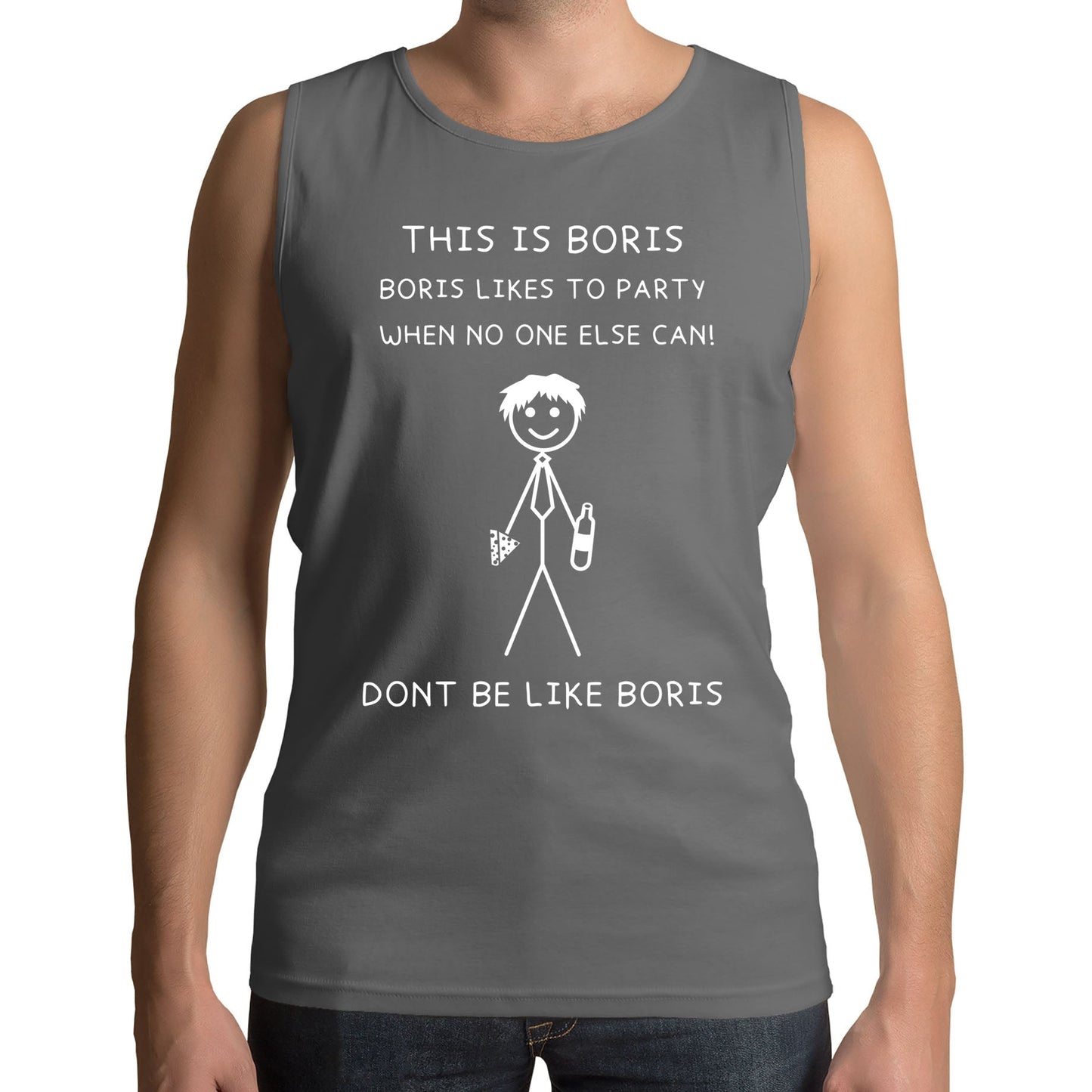 This Is Boris Boris Likes To Party Funny Mens Vest