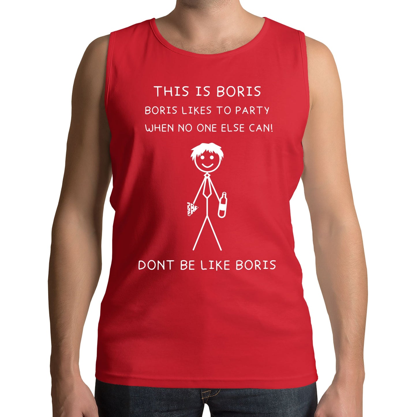 This Is Boris Boris Likes To Party Funny Mens Vest