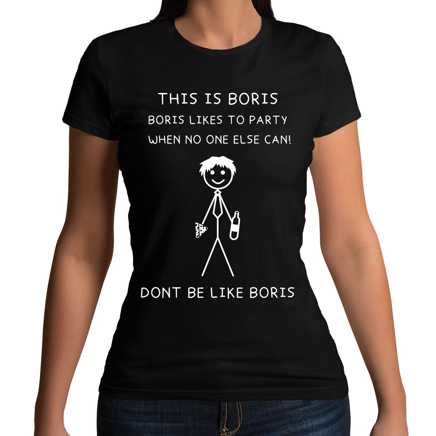 This Is Boris Boris Likes To Party Funny Womens T-shirt