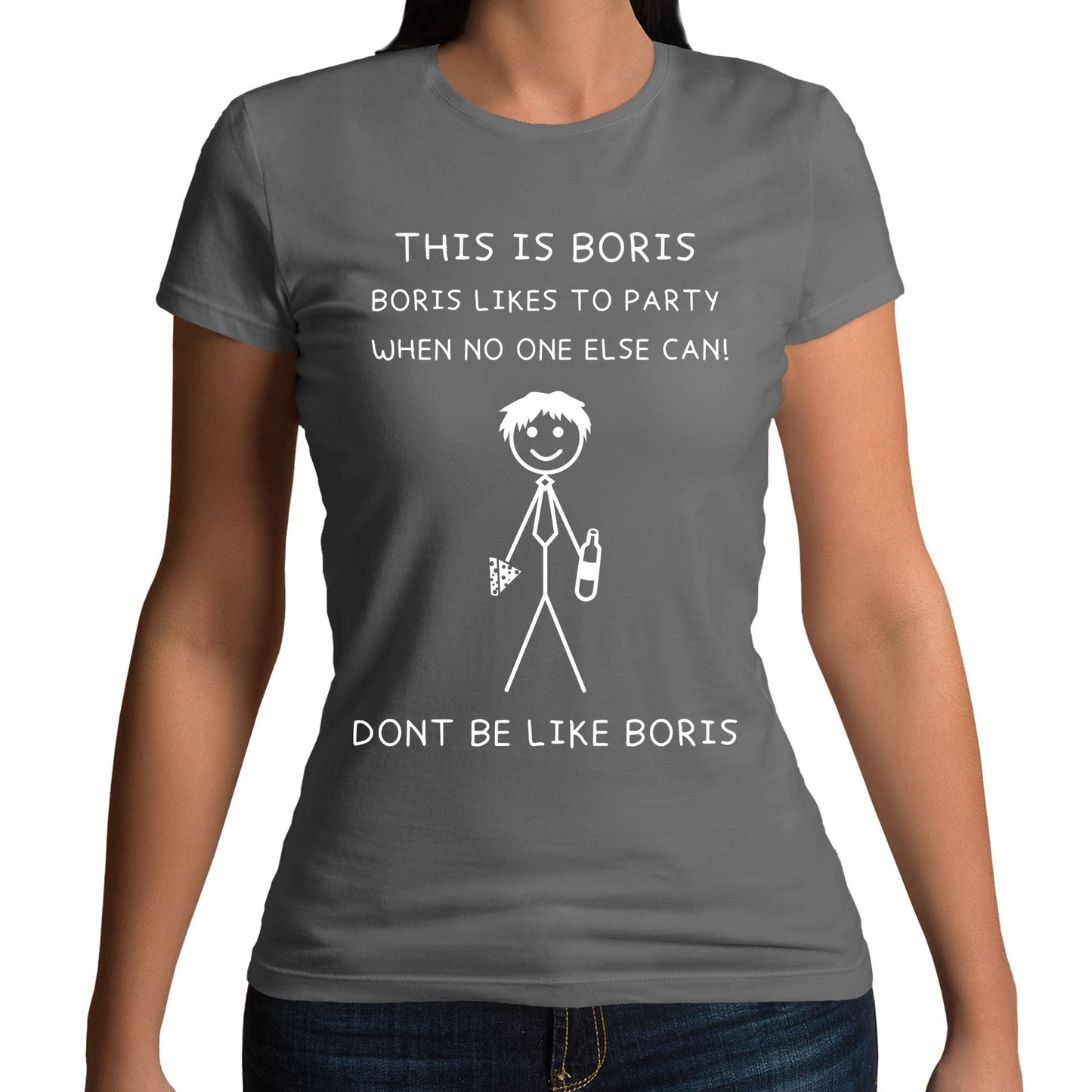 This Is Boris Boris Likes To Party Funny Womens T-shirt