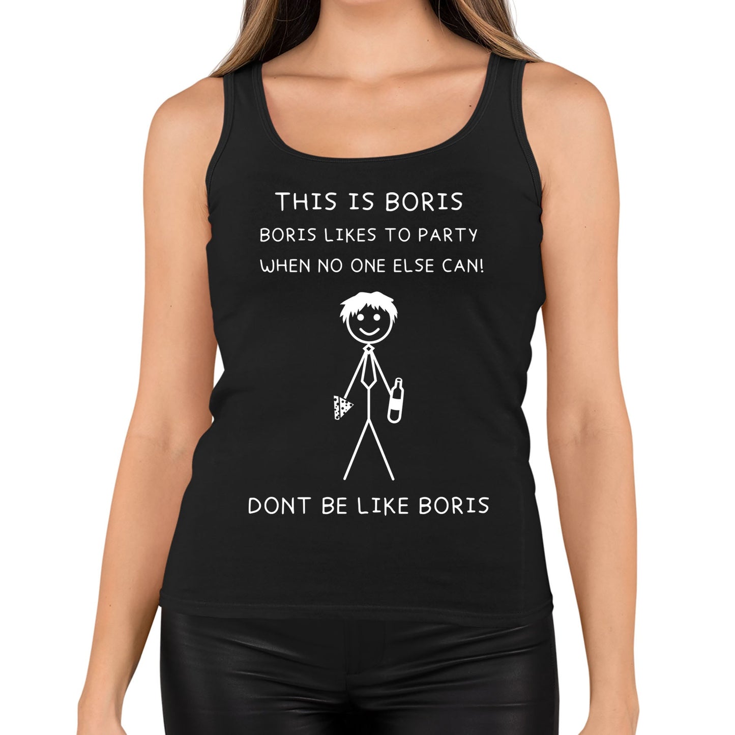 This Is Boris Boris Likes To Party Funny Womens Vest