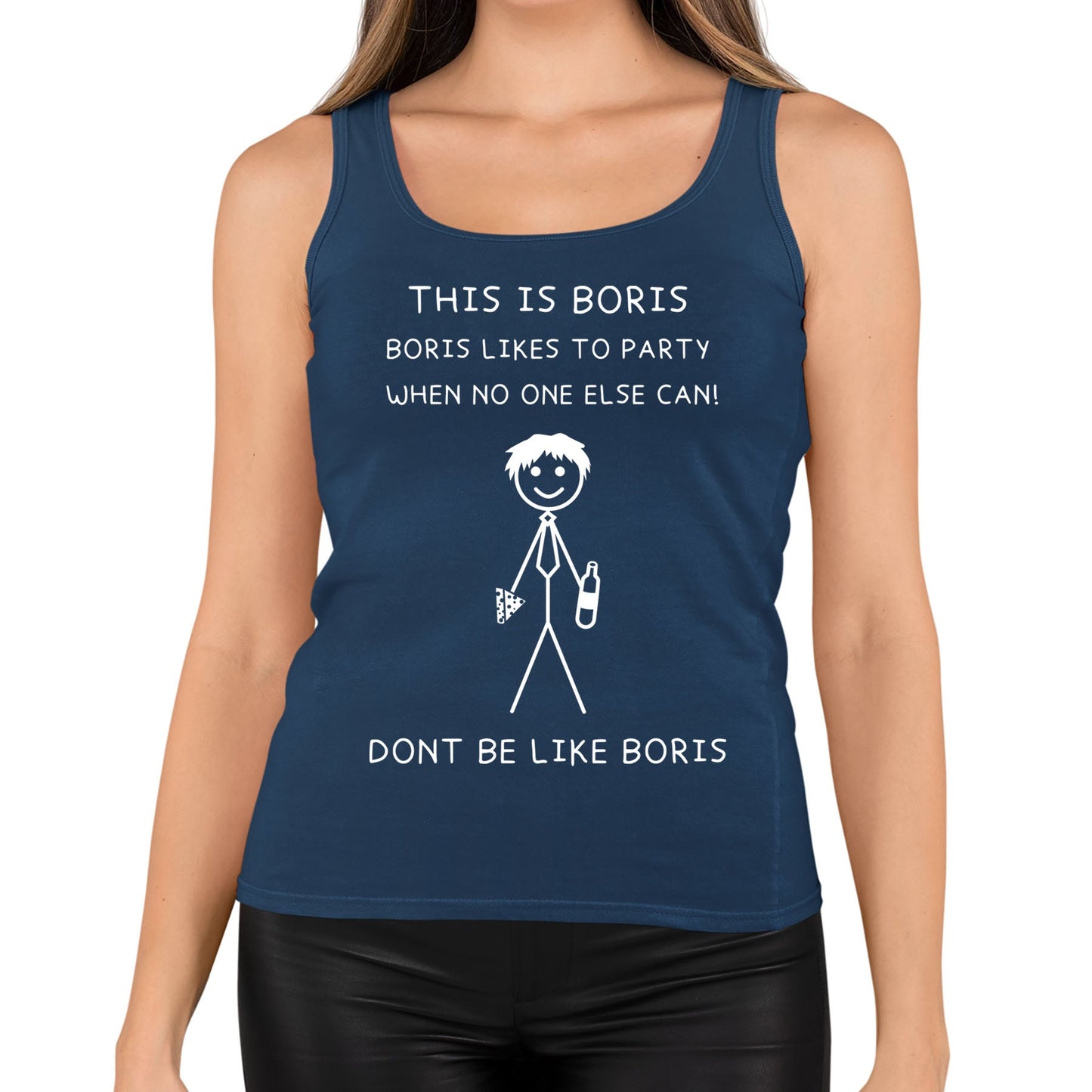 This Is Boris Boris Likes To Party Funny Womens Vest