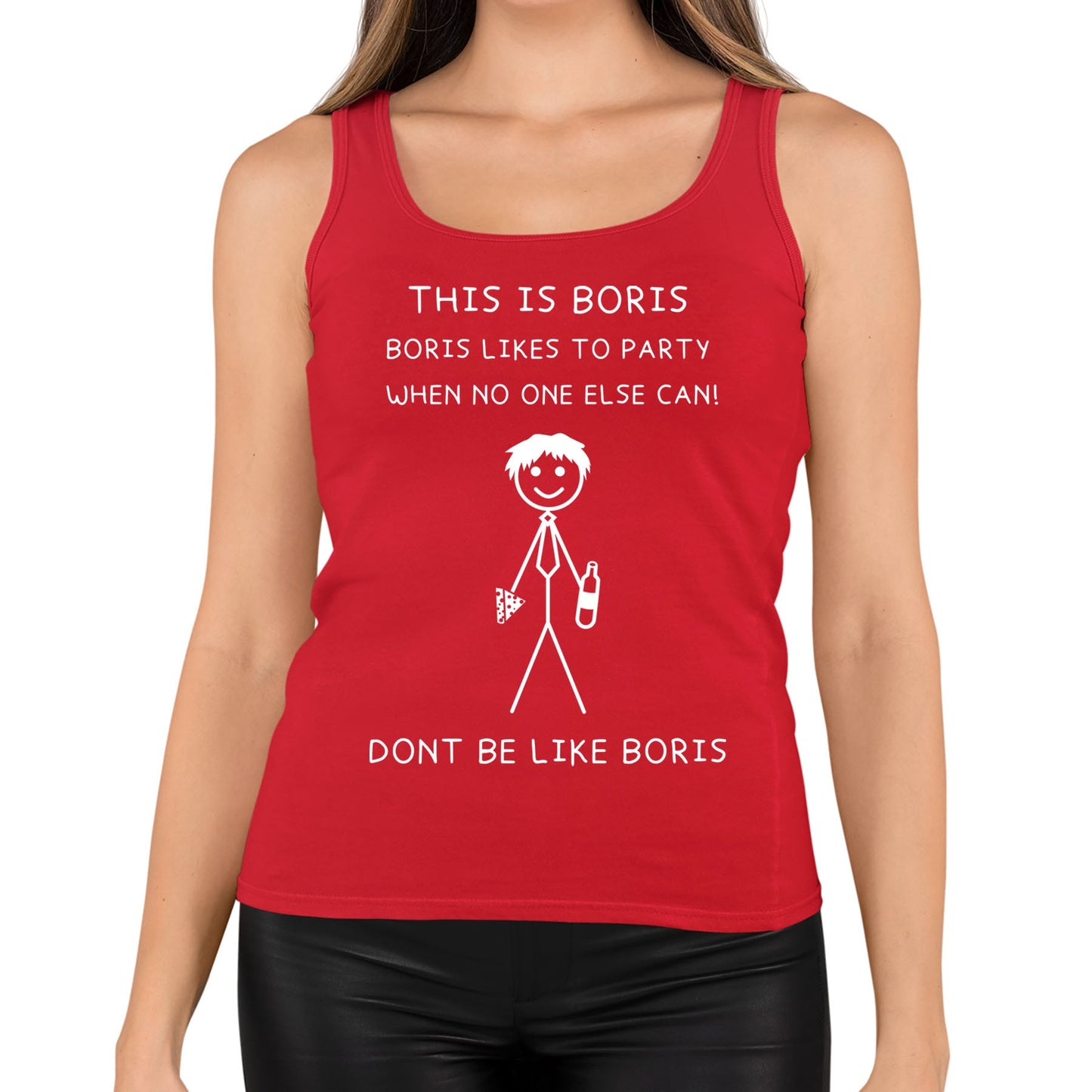 This Is Boris Boris Likes To Party Funny Womens Vest