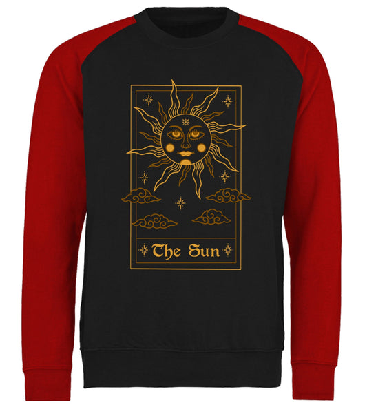 The Sun Tarot Card Baseball Sweatshirt