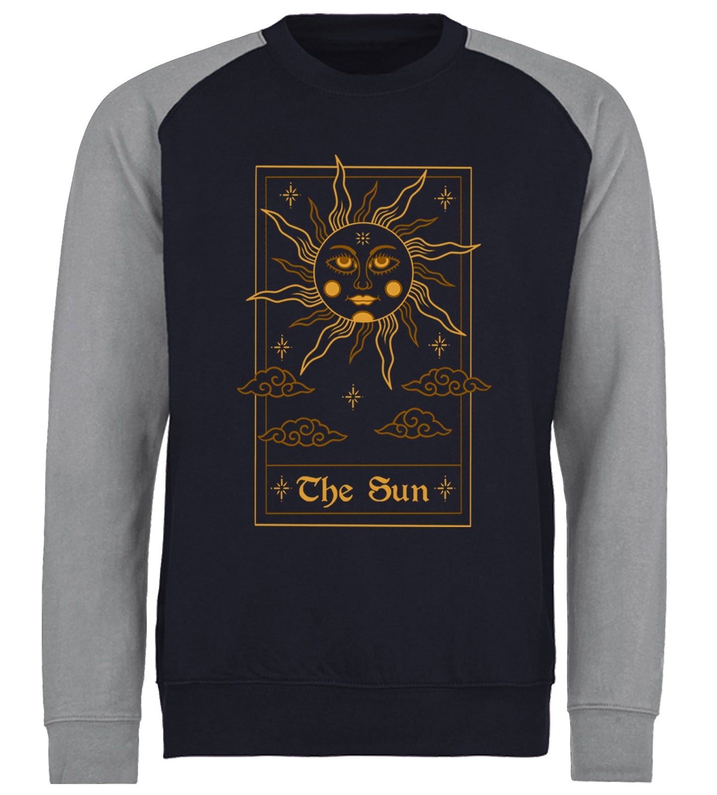 The Sun Tarot Card Baseball Sweatshirt