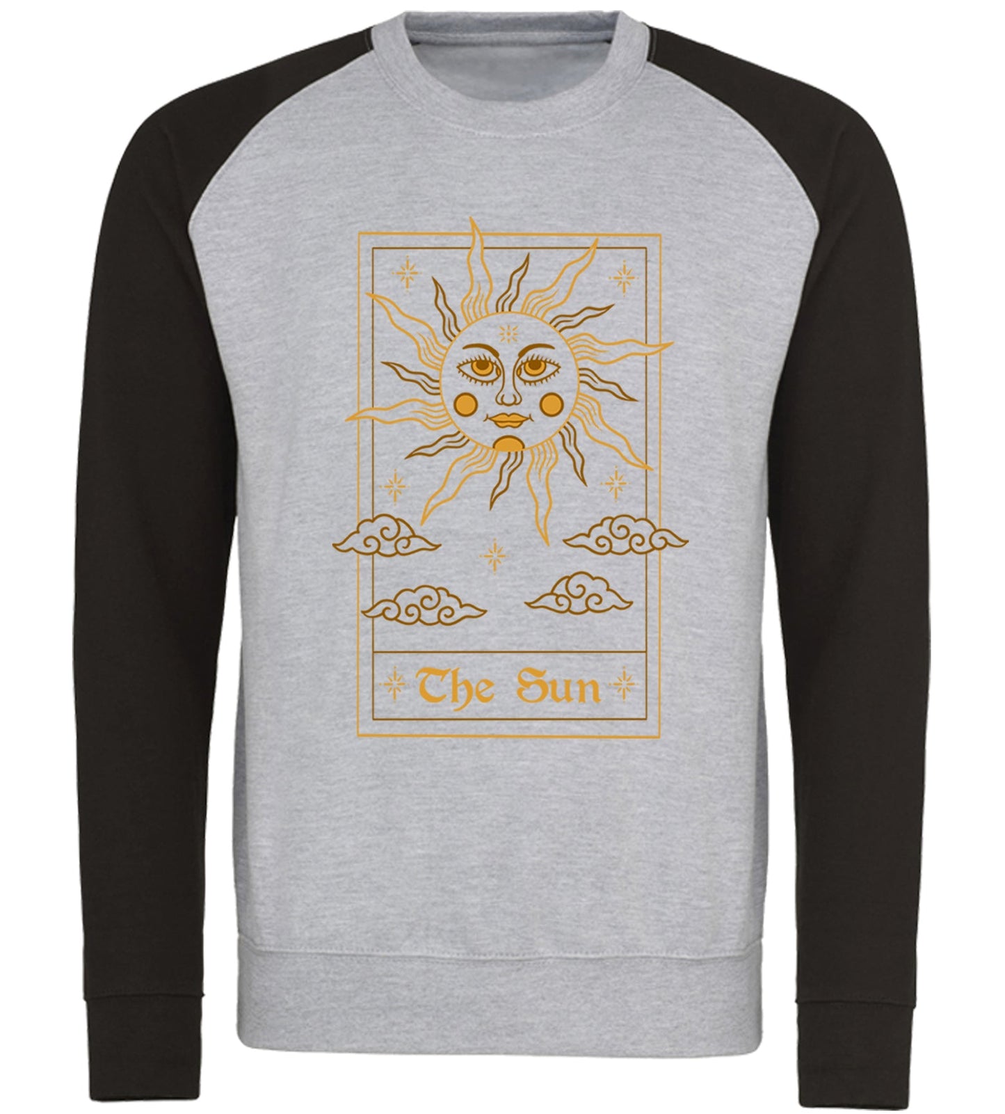 The Sun Tarot Card Baseball Sweatshirt