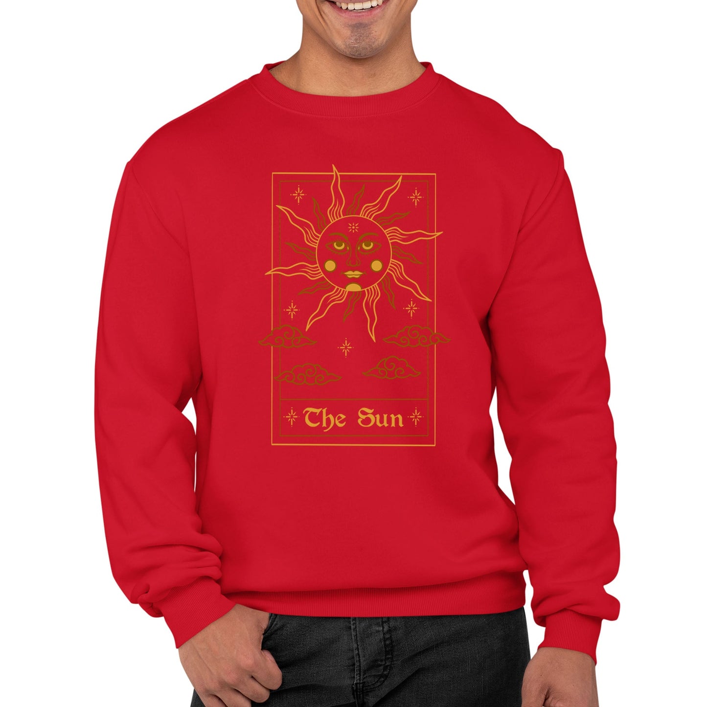 The Sun Tarot Card Mens Sweatshirt