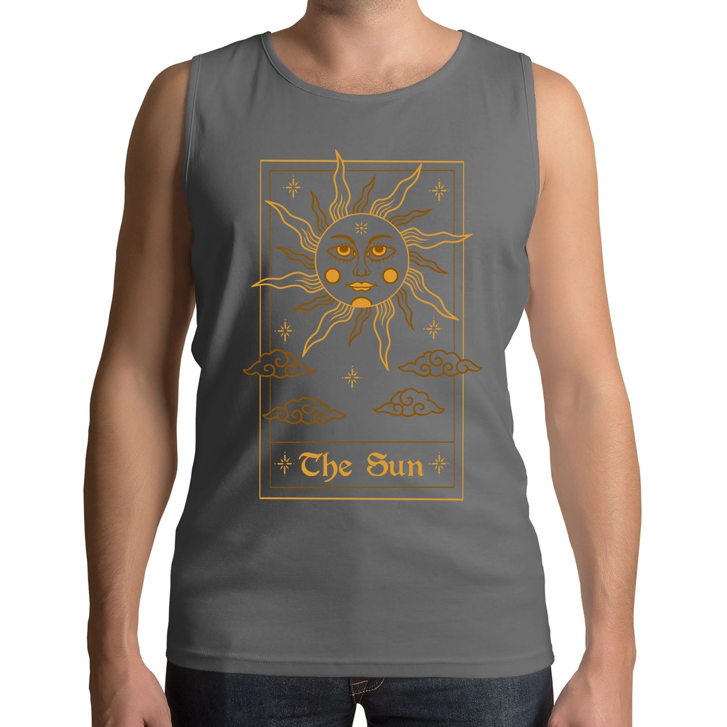 The Sun Tarot Card Mens Vest