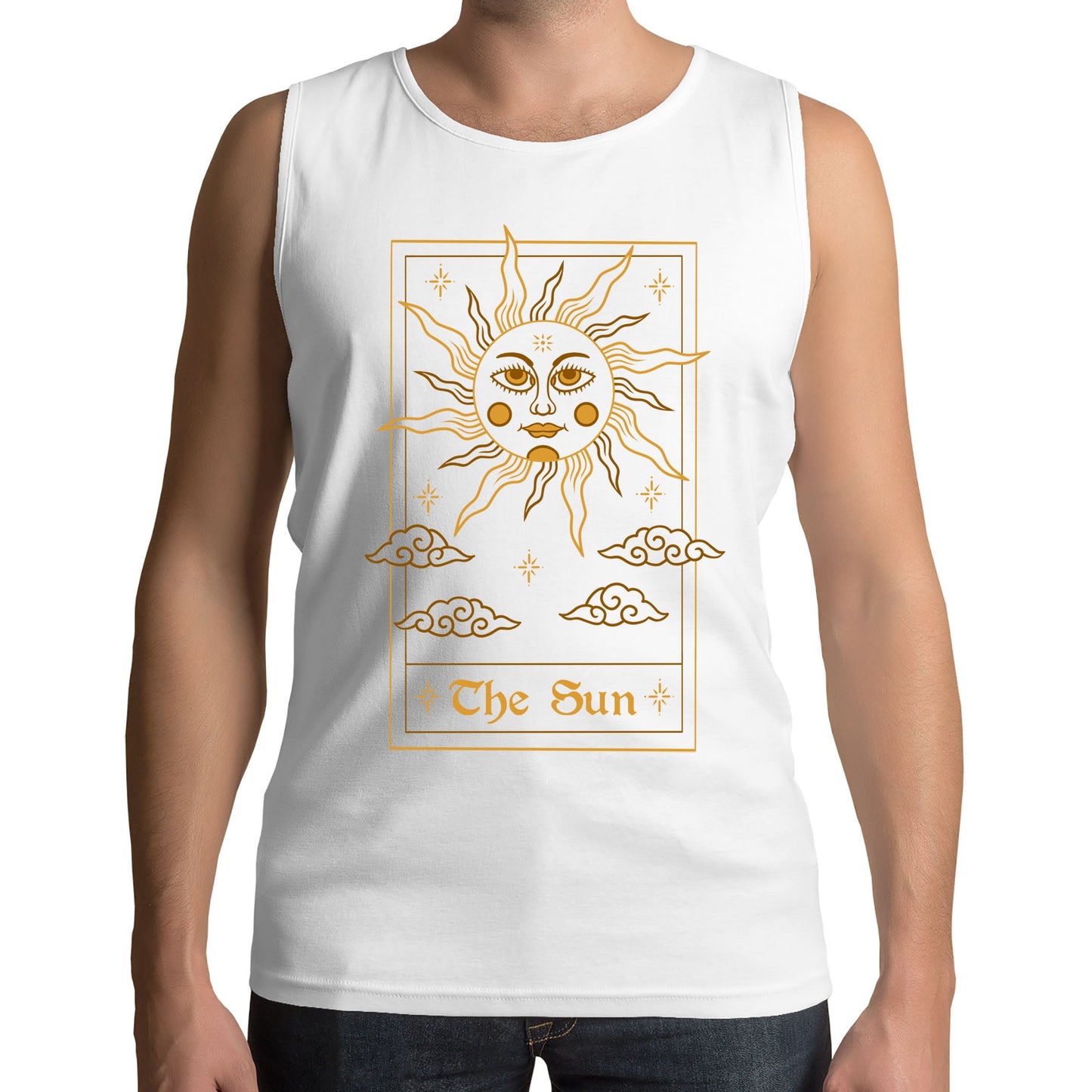 The Sun Tarot Card Mens Vest