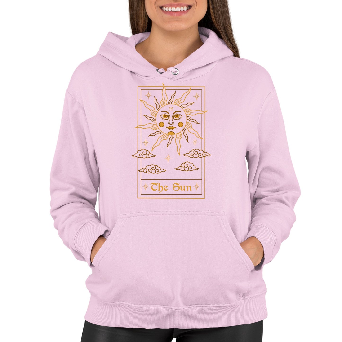 The Sun Tarot Card Womens Pullover Hoodie