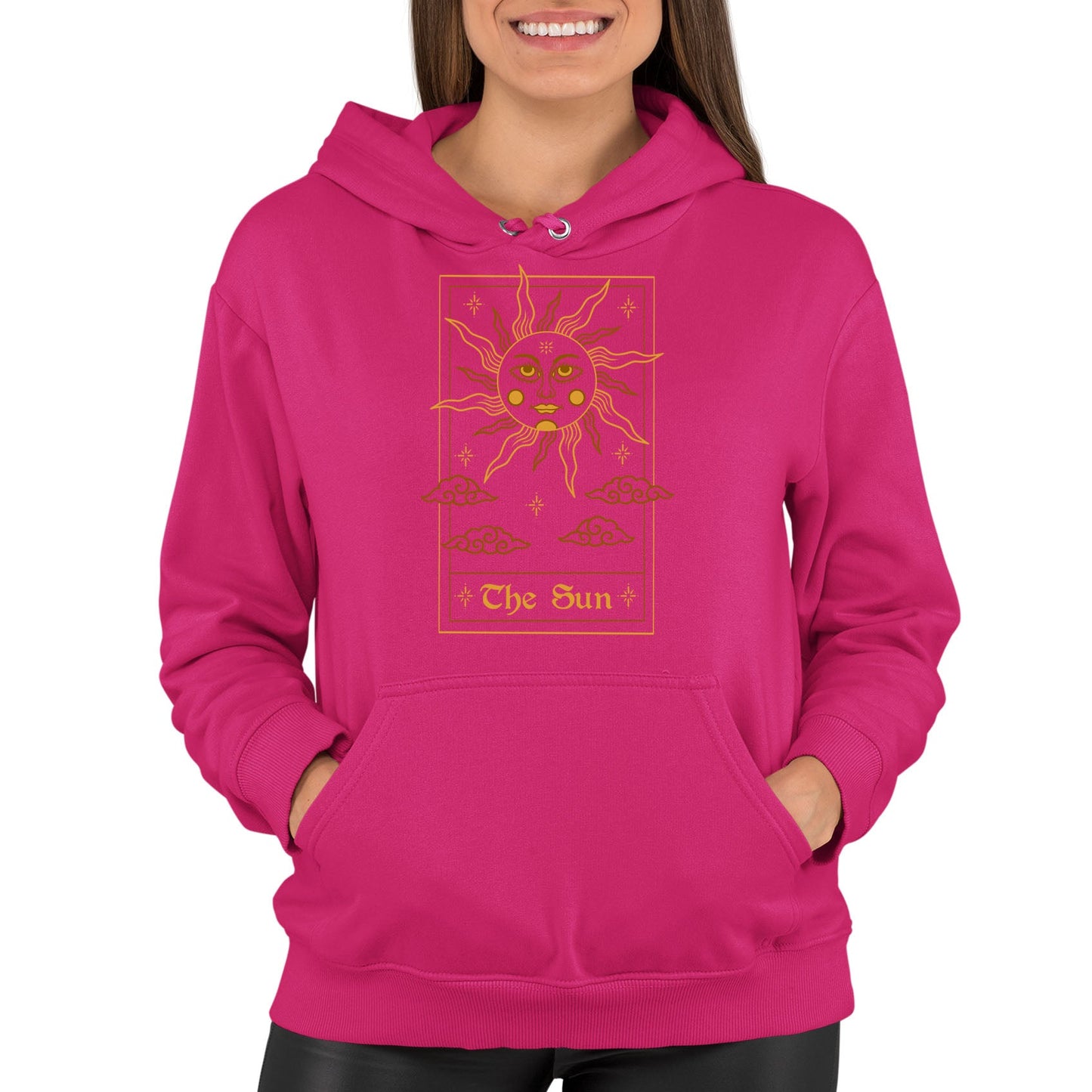 The Sun Tarot Card Womens Pullover Hoodie