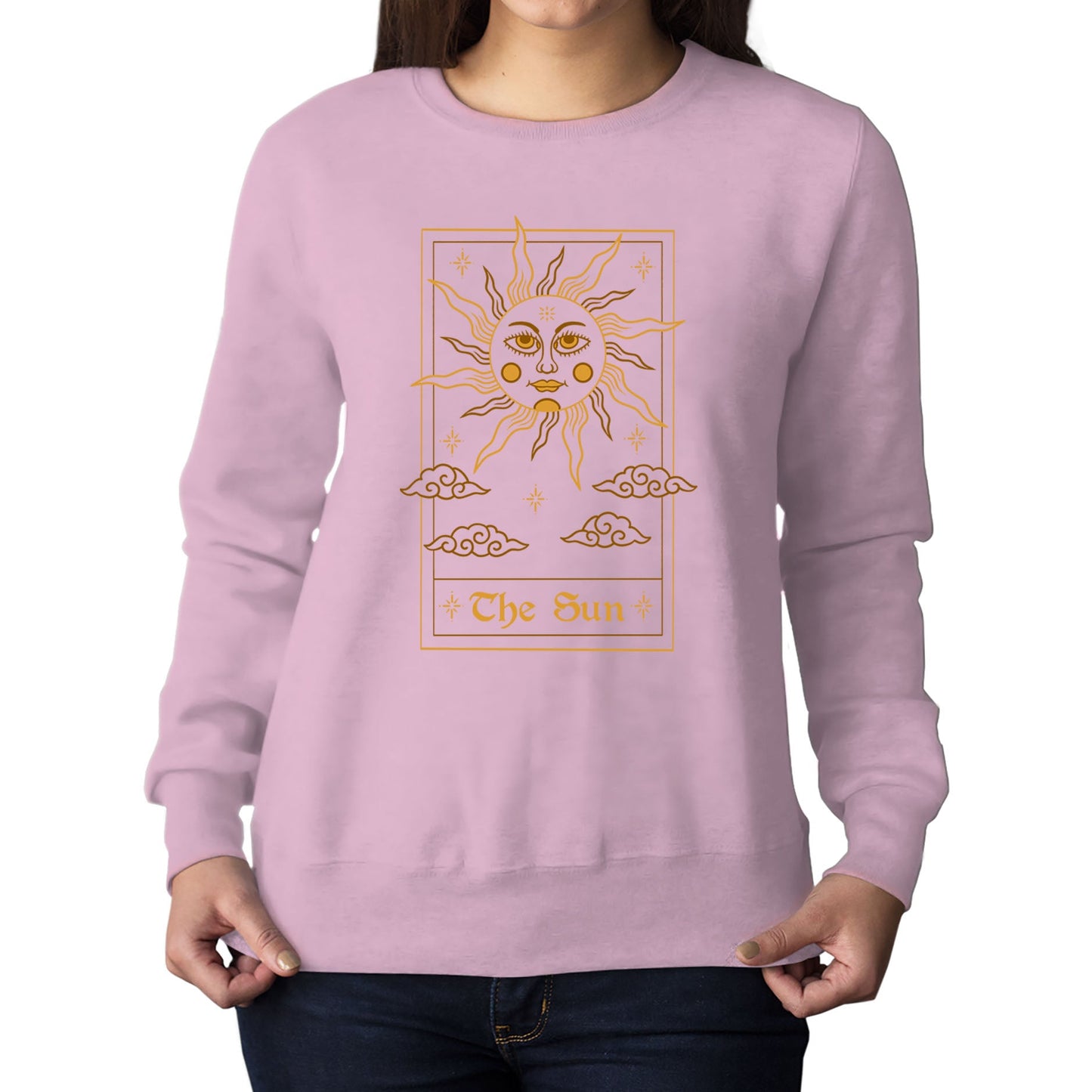 The Sun Tarot Card Womens Sweatshirt