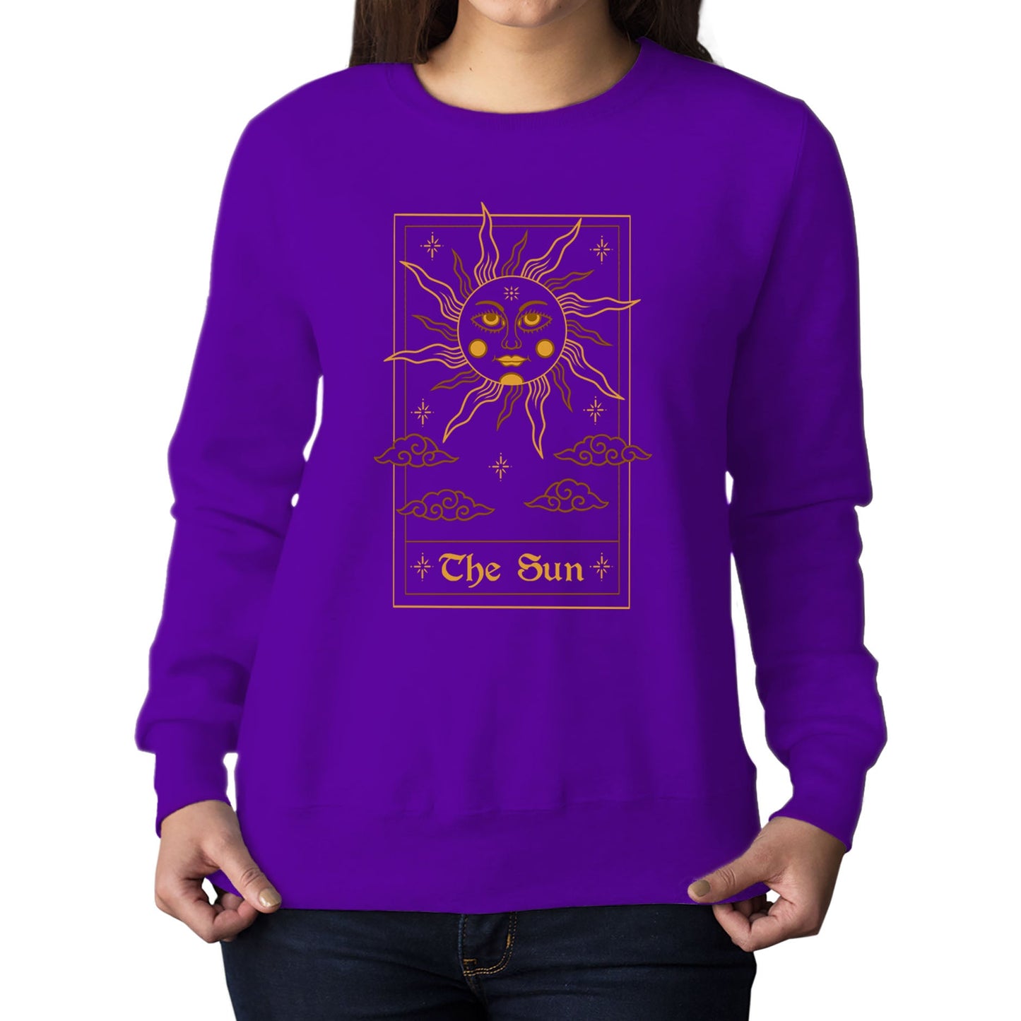 The Sun Tarot Card Womens Sweatshirt